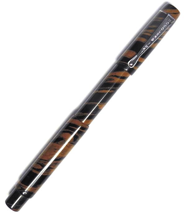 Noodlers Boston Safety Fountain Pen, Ebonite Chestnut, Z102 Nib - #13002A