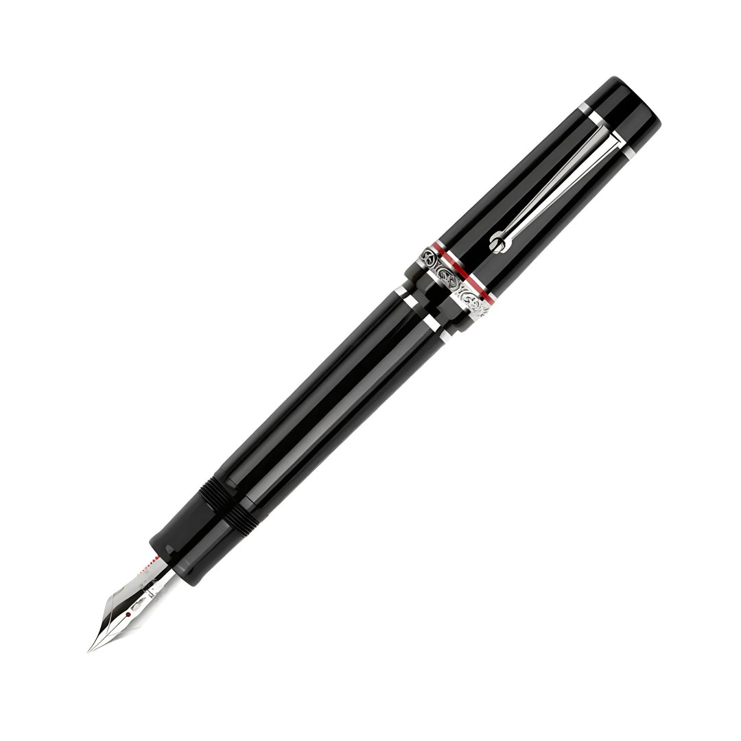 Delta DV Original Oversized Magnifica Fountain Pen, Black, 14K Nib