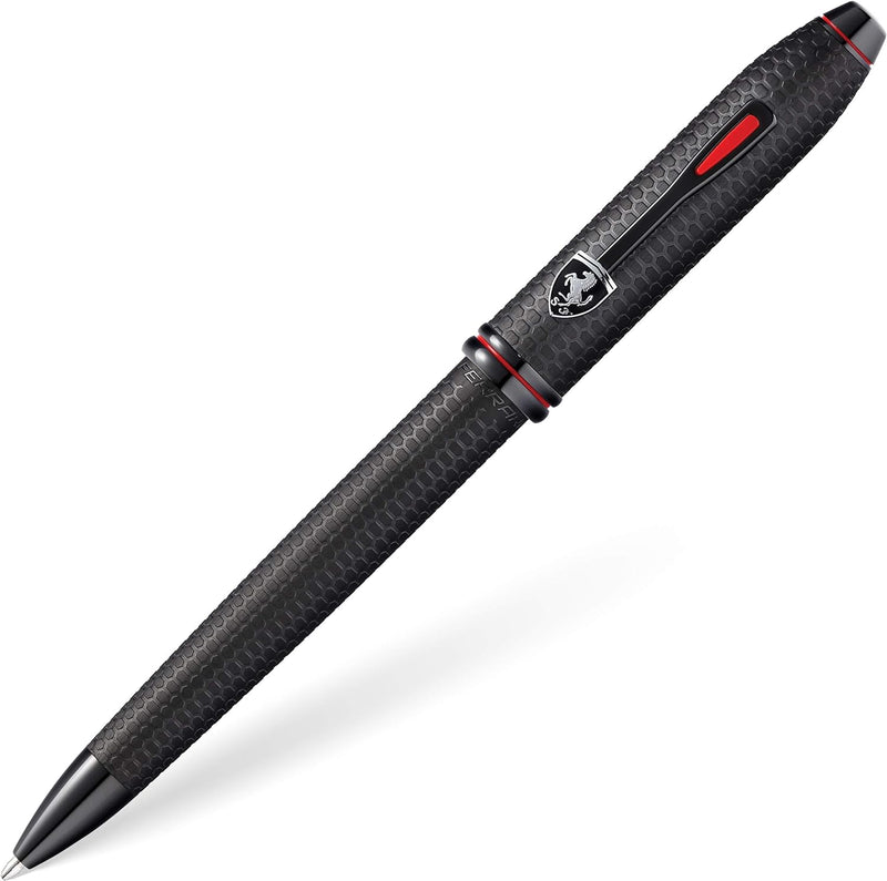 Cross Townsend Ferrari Ballpoint Pen, Brushed Honeycomb Black, No Box