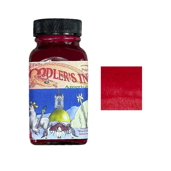 Noodlers Fountain Pen Ink Bottle, Polar Blood Falls