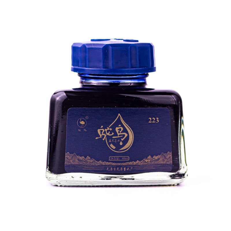 Ostrich Series 2 Fountain Pen Ink Bottle, 48ml, Blue/Black