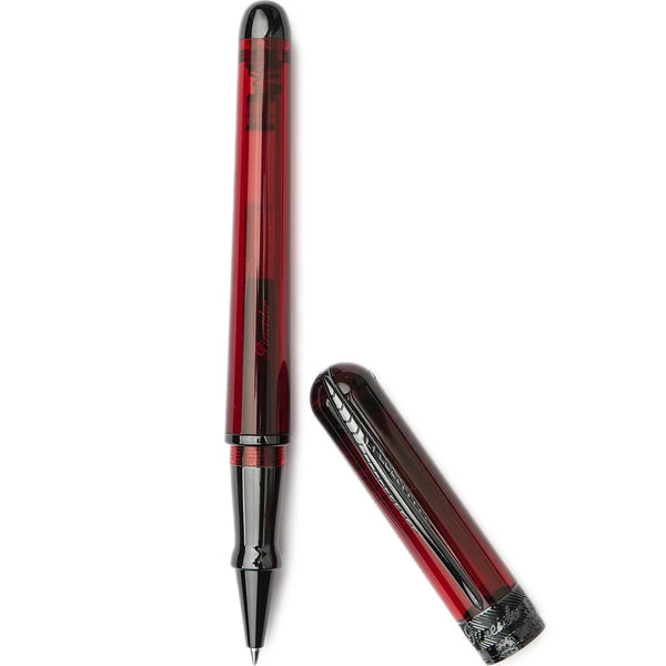 Pineider Avatar UR Matte Rollerball Pen, Black Cherry