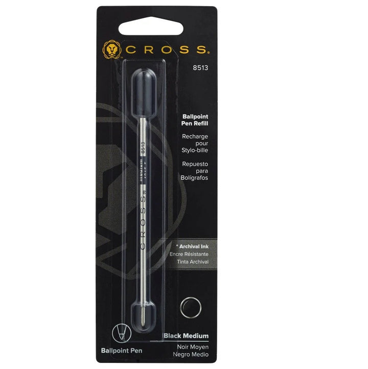Cross Ballpoint Pen Refills, Black Medium, #8513