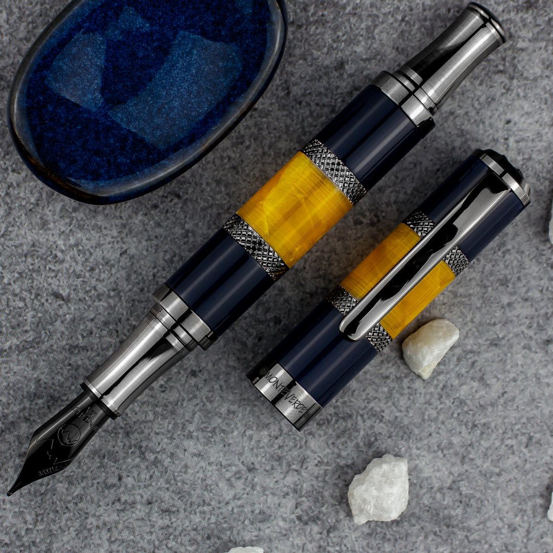 Monteverde Regatta Sport Fountain Pen, Blue & Yellow