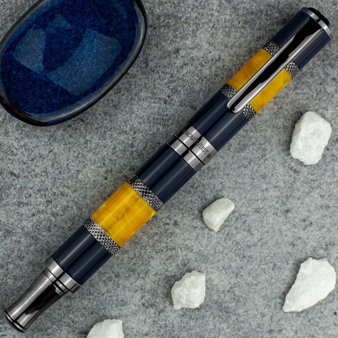 Monteverde Regatta Sport Fountain Pen, Blue & Yellow