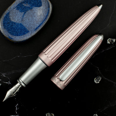 Diplomat Aero Antique Rose Fountain Pen, Stainless Steel Nib