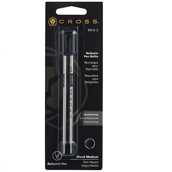 Cross Ballpoint Pen Refills, Black Medium, #8513
