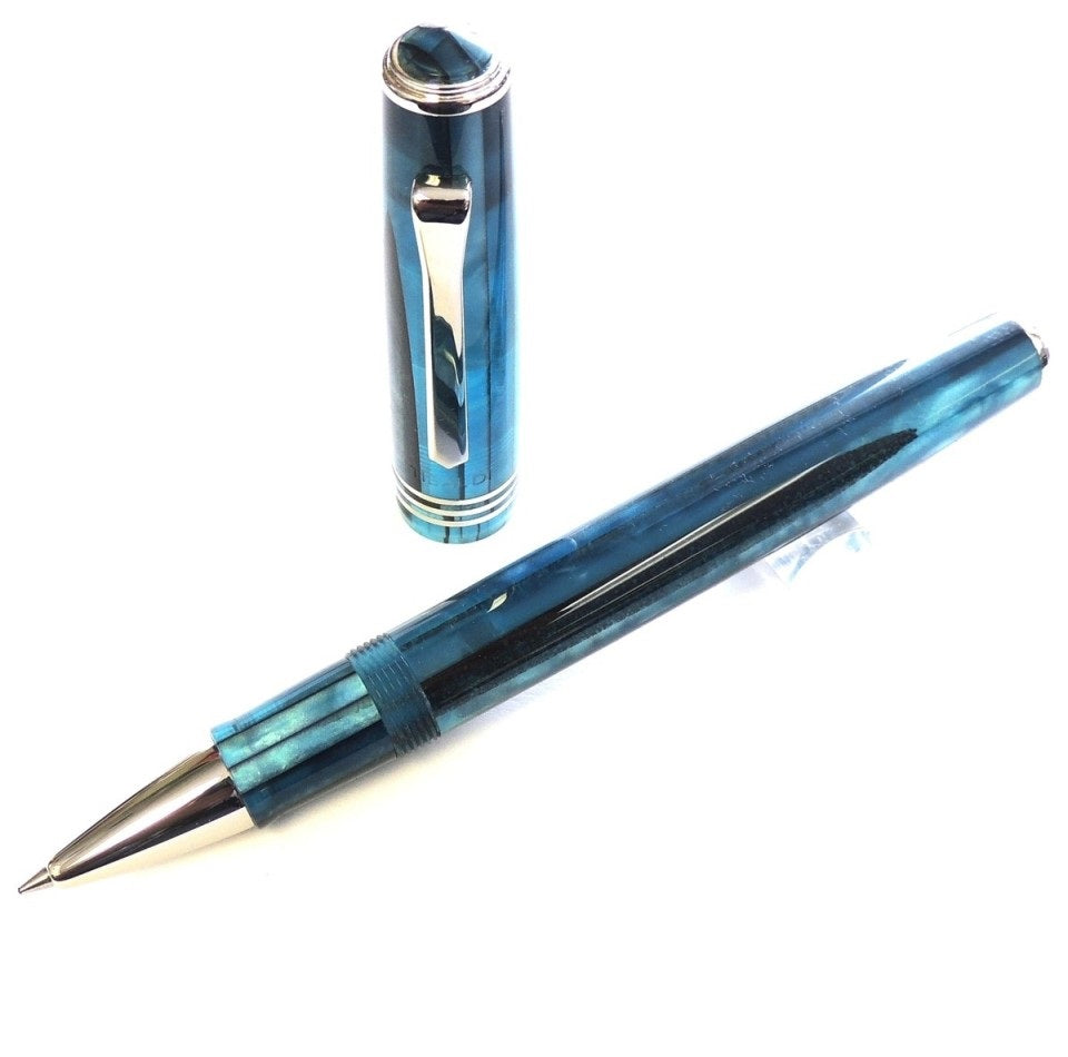 Tibaldi N60 Limited Edition Rollerball Pen, Bora Bora, Rose Gold Trim