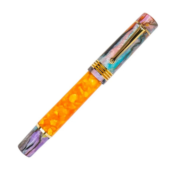 Delta Limited Edition Mid Size Primary Manipulation Fountain Pen, Orange
