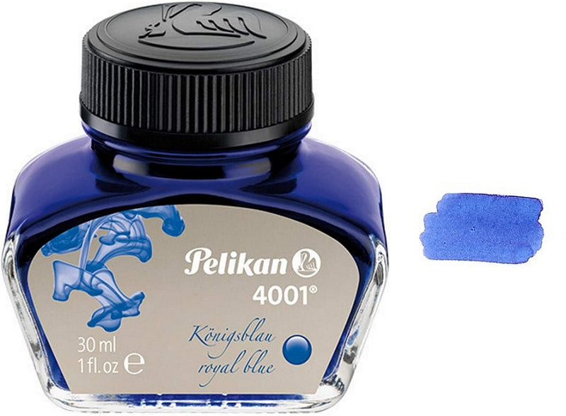 Pelikan 4001 Fountain Pen Ink Bottle, 30ml, Royal Blue