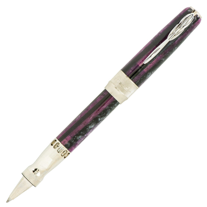 Pineider Arco Limited Edition Rollerball Pen, Violet