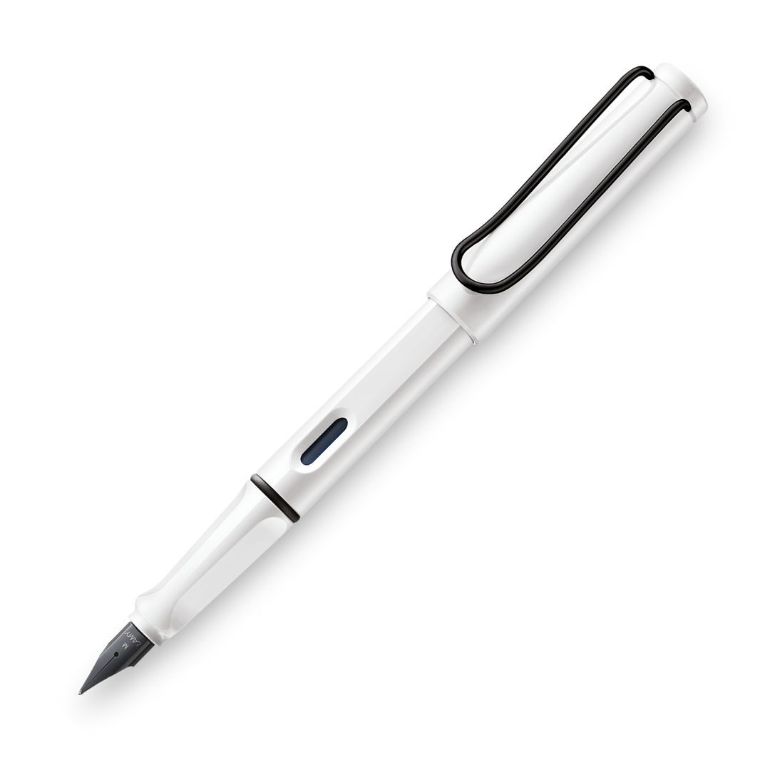 Lamy Safari Retro Edition Fountain Pen, White & Black