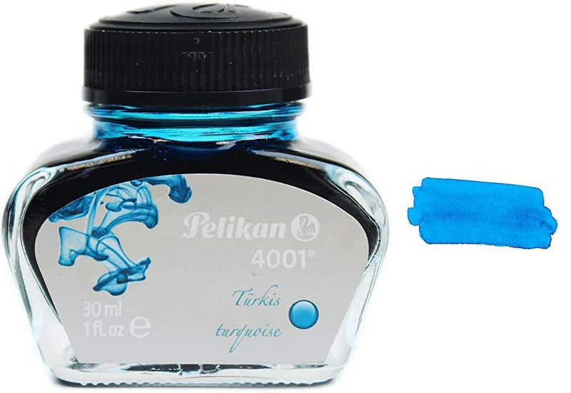 Pelikan 4001 Fountain Pen Ink Bottle, 30ml, Turquoise