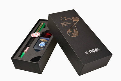 TWSBI ECO-T Fountain Pen & Ink Bottle Set, Royal Green & Rose Gold