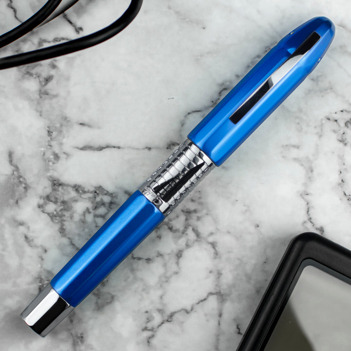 Conklin Classic Nozac 125th Anniversary Limited Edition Rollerball Pen, Metal Blue