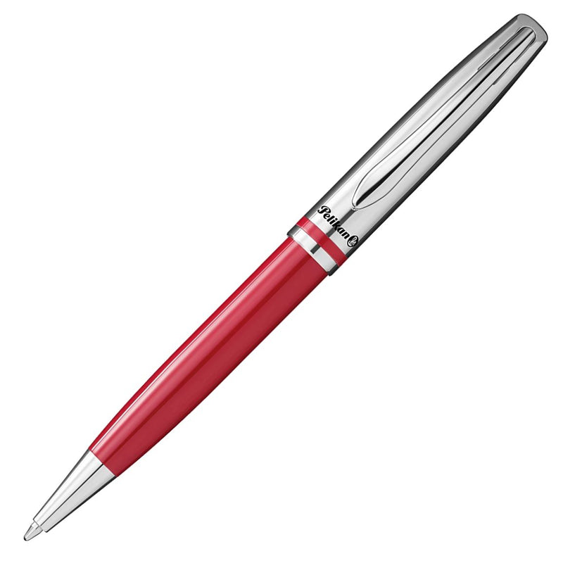 Pelikan Jazz Classic Ballpoint Pen, Red & Chrome