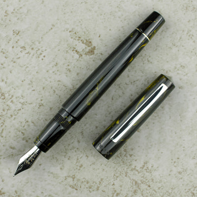 Tibaldi Infrangibile Fountain Pen, Black & Gold