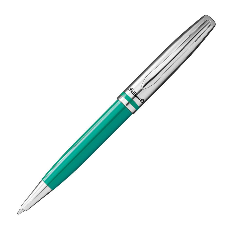 Pelikan Jazz Classic Ballpoint Pen, Aqua & Chrome