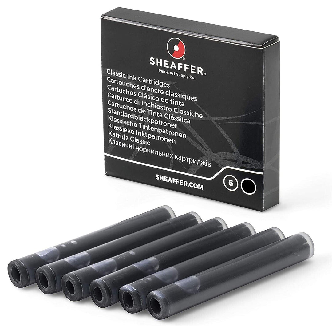 Sheaffer Skrip Classic Fountain Pen Ink Cartridges, Black