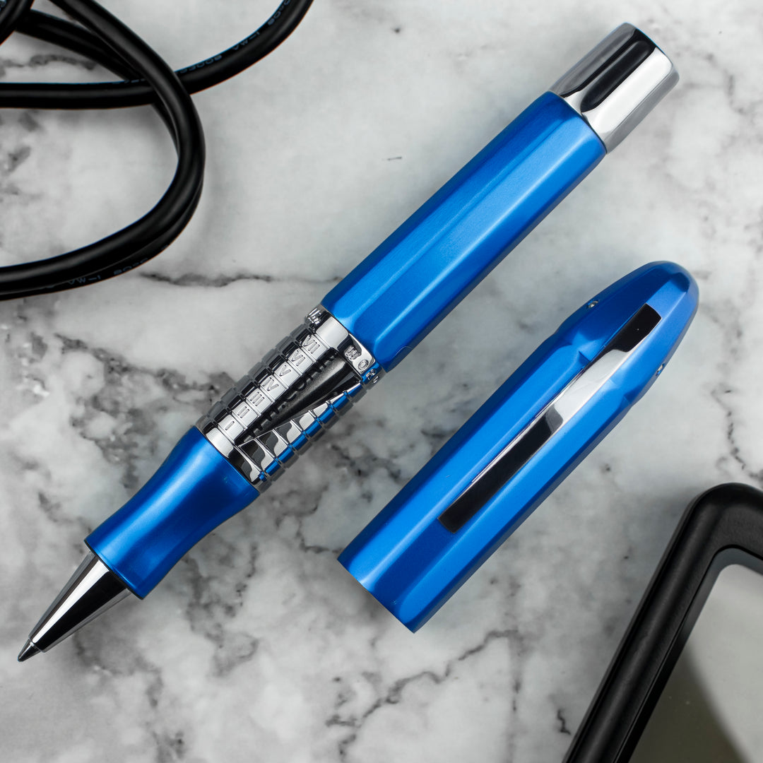 Conklin Classic Nozac 125th Anniversary Limited Edition Rollerball Pen, Metal Blue