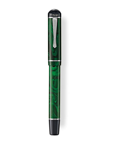 Montegrappa Limited Edition Mia Carissima Ebonite Fountain Pen, Petroleum Green