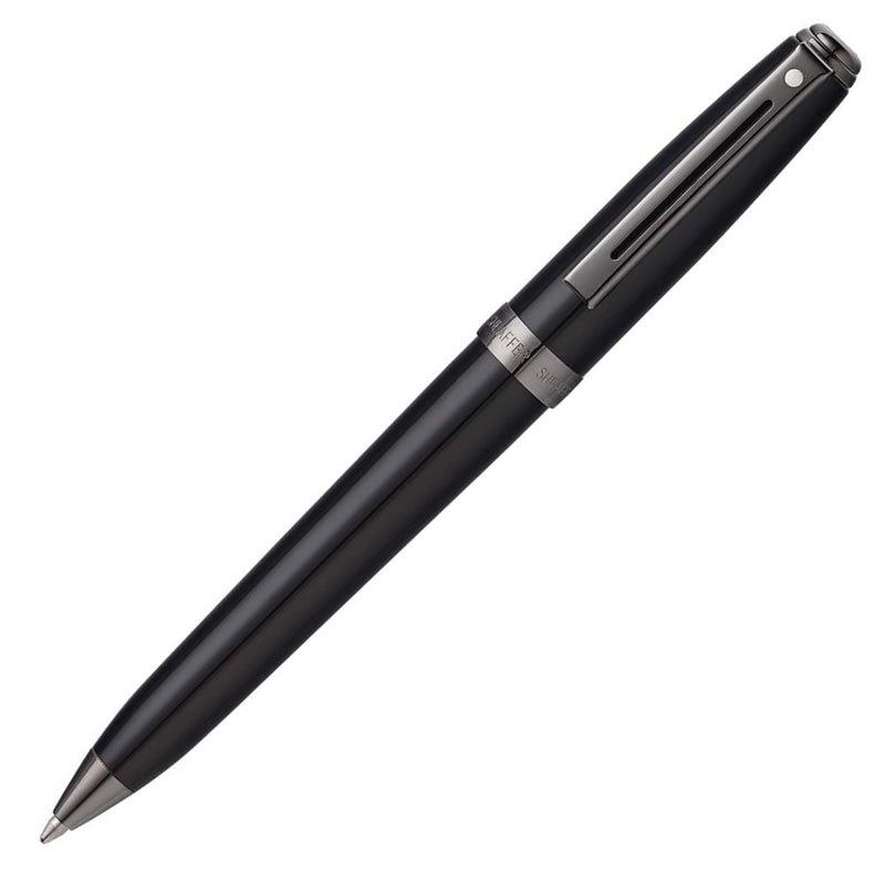 sheaffer-prelude-black-gunmetal-trim-ballpoint-pen-pensavings