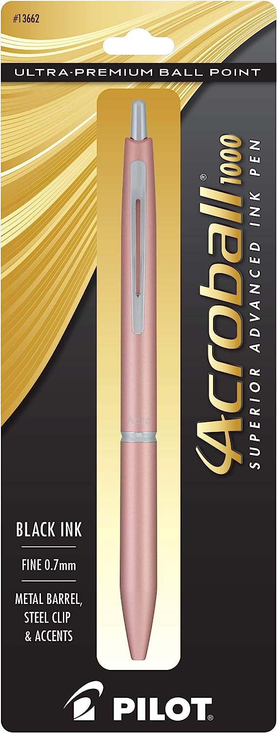 Pilot Acroball 1000 Ballpoint Pen, Rose Gold