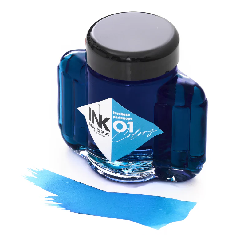 Maiora Premium Fountain Pen Ink Bottle, Turquoise, 67ml