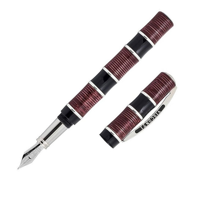 Visconti Limited Edition Asia Bamboo Fountain Pen, Red