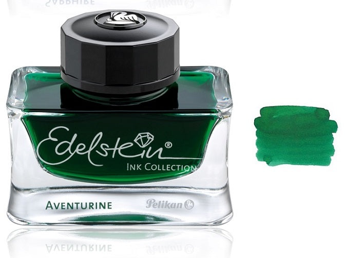 Pelikan Edelstein Fountain Pen Ink Bottle, 50ml, Aventurine