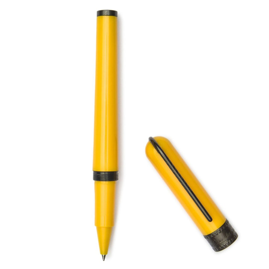 pineider-metropolis-yellow-rollerball-pen-pensavings