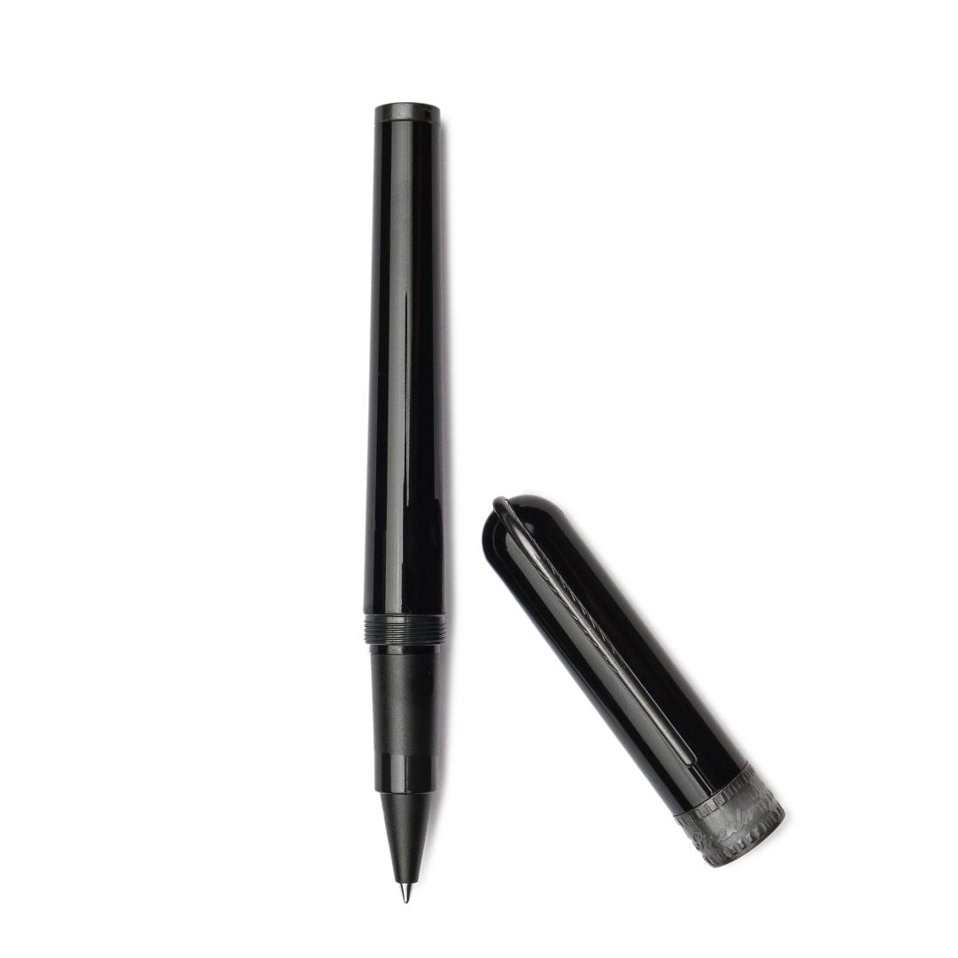 pineider-metropolis-black-rollerball-pen-pensavings