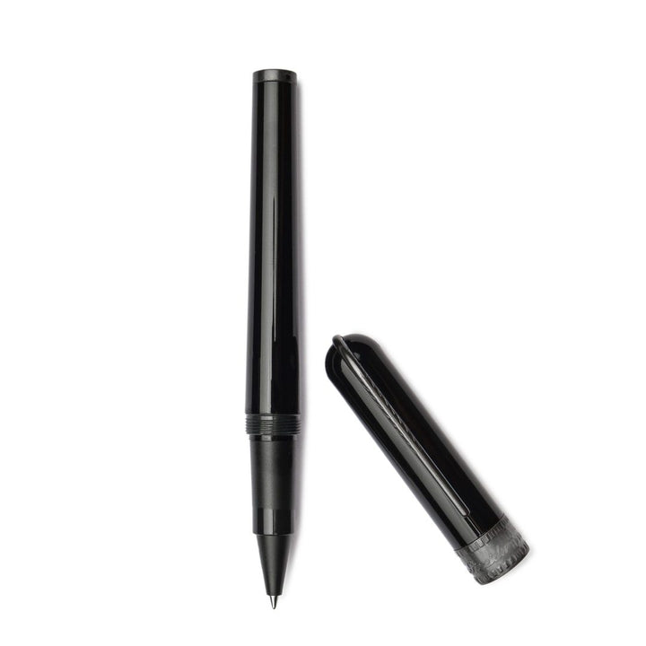pineider-metropolis-black-rollerball-pen-pensavings