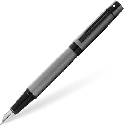 Sheaffer 300 Metallic Grey Fountain Pen, Fine Nib