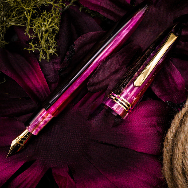 Tibaldi Bonania Zany Brown & Pink Fountain Pen