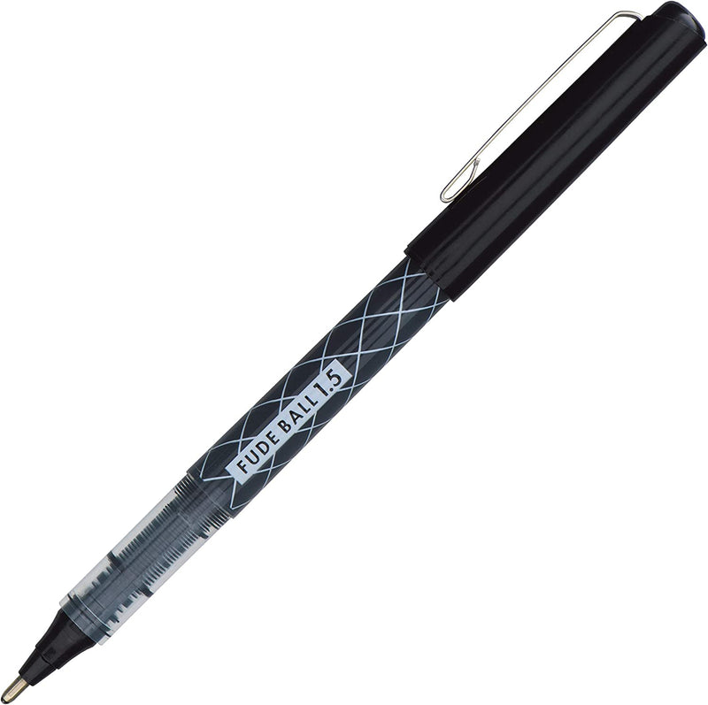 Ohto Fude Liquid Ink Rollerball Pen. 1.5mm, Extra Bold, Black Body & Ink