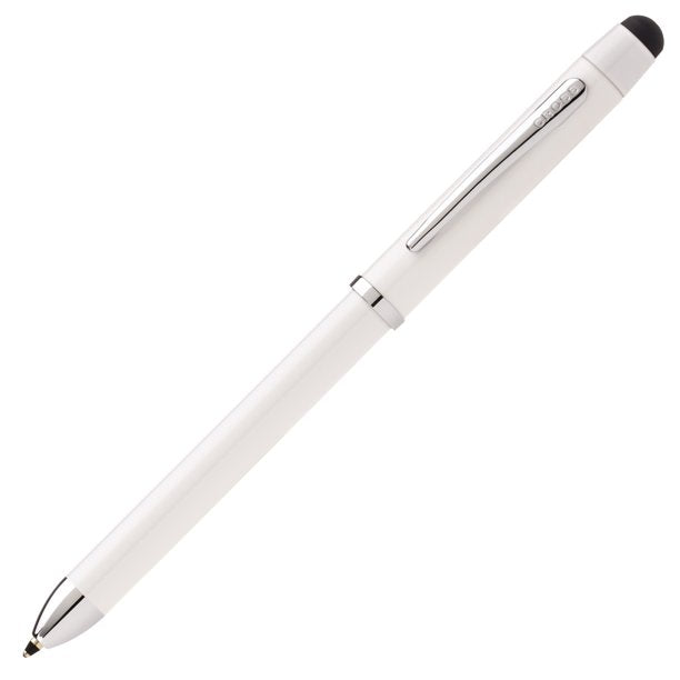 Cross Tech3 Multi-Function Ballpoint Pen & Stylus, White & Chrome
