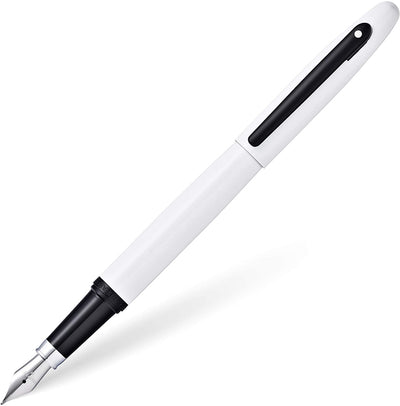 Sheaffer VFM Fountain Pen, White & Black, Medium Nib
