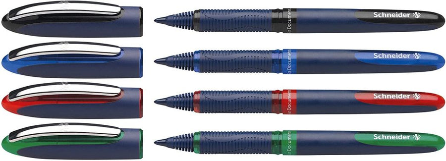 Schneider One Business Rollerball Pens, Assorted Ink, .6mm