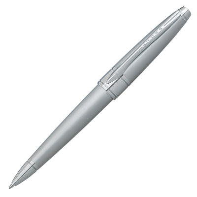 Cross Apogee Ballpoint Pen, Brushed Chrome, New, #AT0122-18