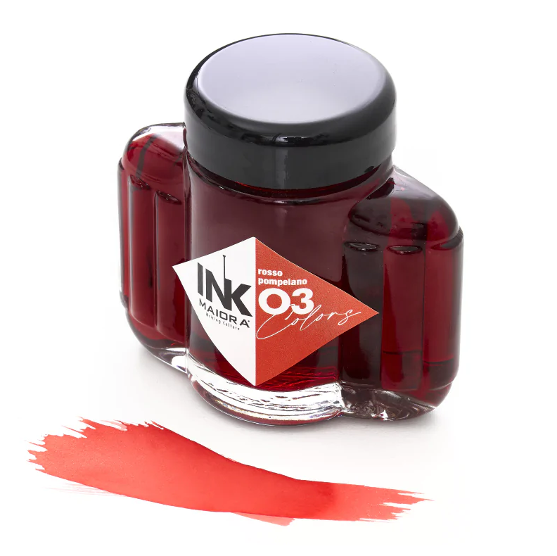 Maiora Premium Fountain Pen Ink Bottle, Red, 67ml
