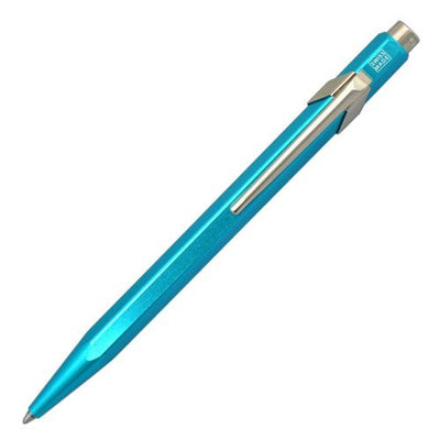 caran-dache-metalx-turquoise-ballpoint-849-pen-pensavings