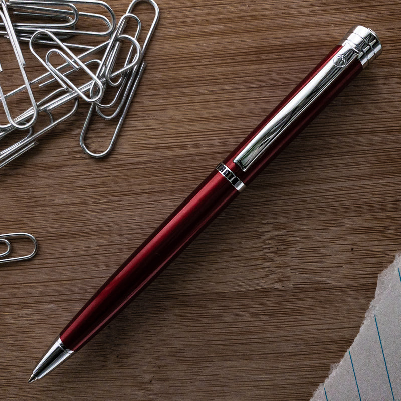 Monteverde Strata Ballpoint Pen, Red & Chrome