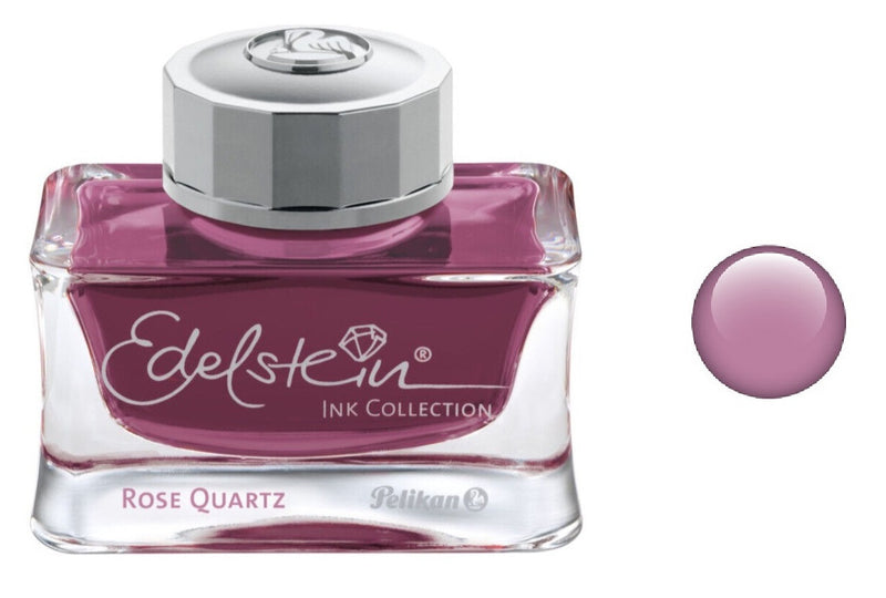 Pelikan Edelstein Special Edition Fountain Pen Ink Bottle, Rose Quartz, 50ml