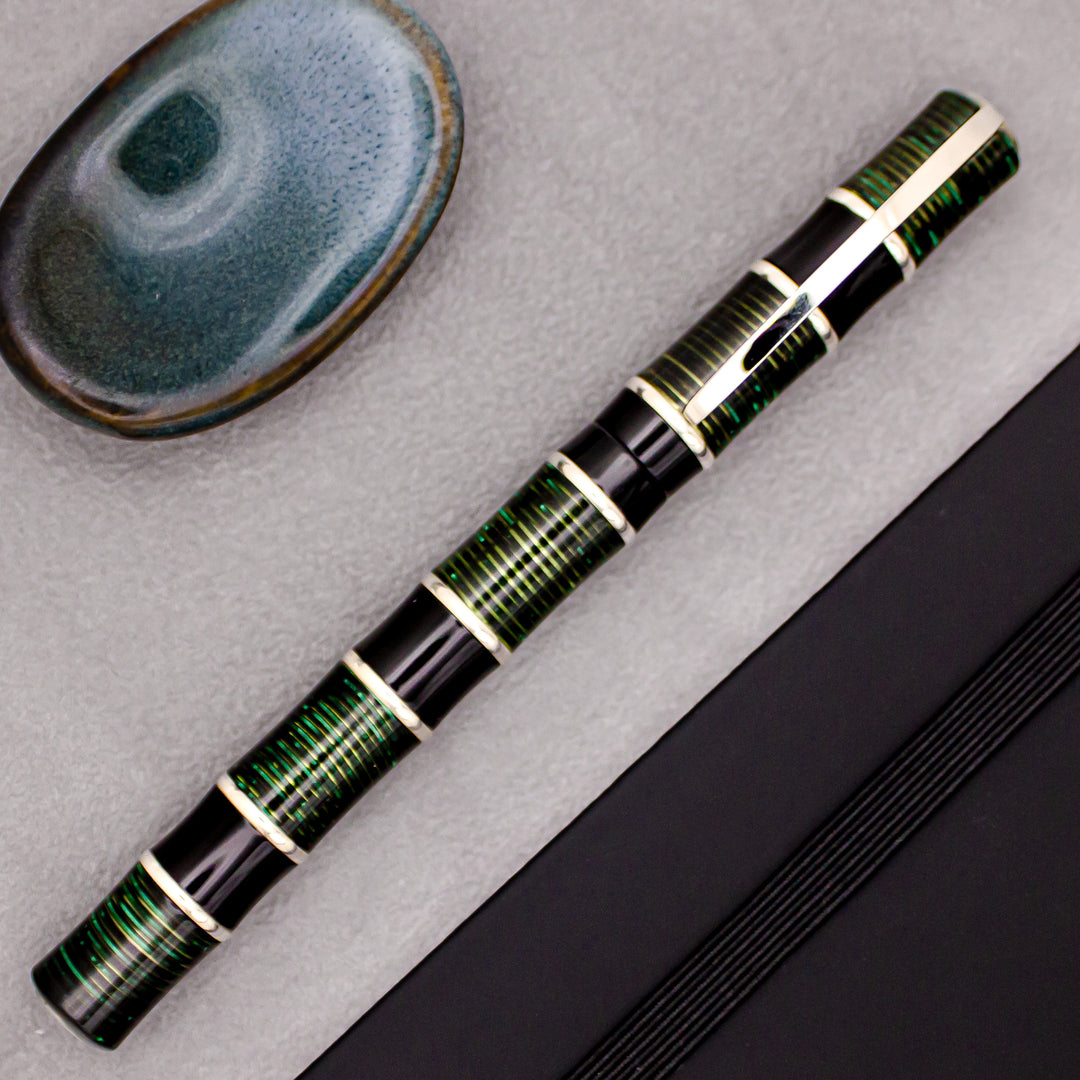 Visconti Limited Edition Asia Bamboo Fountain Pen, Green