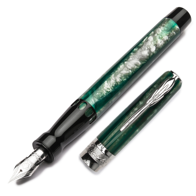 pineider-arco-green-beetle-fountain-pen-pensavings