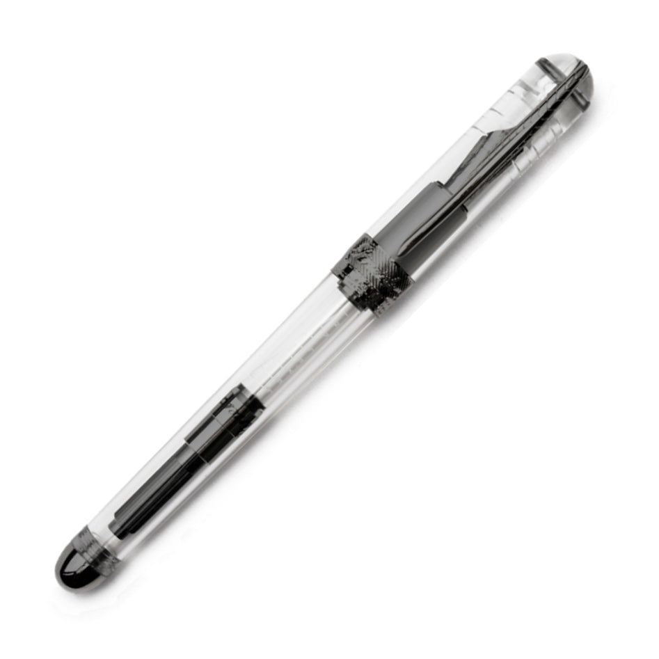 Pineider Avatar UR Demo Black Trim Clear Fountain Pen, Medium