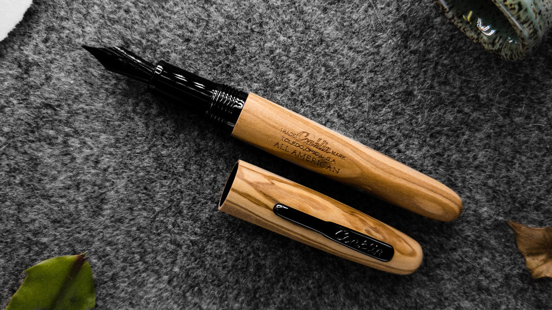 conklin-all-american-olive-wood-fountain-pen-pensavings