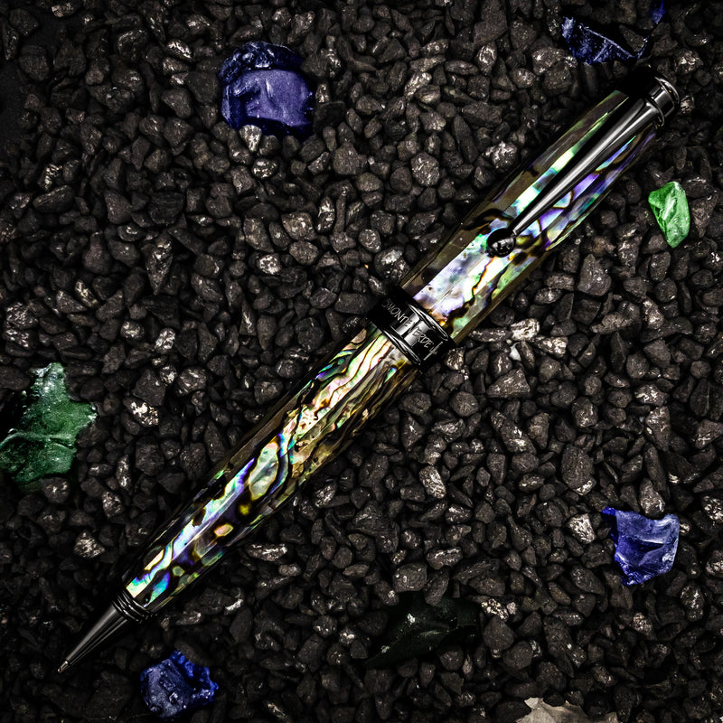 Monteverde Invincia Limited Edition Abalone Shell Ballpoint Pen, Gunmetal Trim