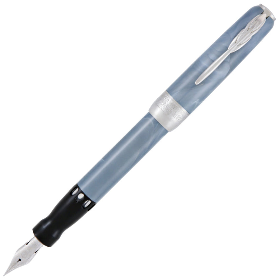 pineider-full-metal-jacket-ash-grey-fountain-pen-broad-pensavings